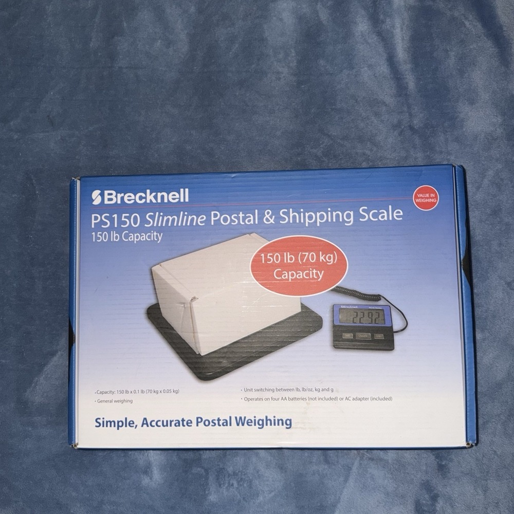 Brecknell PS-150 Slimline Portable Bench Scale 150 lb Capacity Digital‎